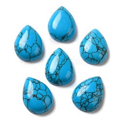 Synthetic Turquoise Cabochons, Teardrop, 20x15x6mm(G-P521-02A)