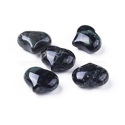 Natural Kambaba Jasper Heart Love Stone, Pocket Palm Stone for Reiki Balancing, 20x25x11~13mm(X-G-F659-A16)