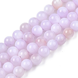 Natural Freshwater Shell Beads Strands, Dyed, Round, Plum, 2.5~3.5mm, Hole: 0.5~0.6mm, about 122~136pcs/strand, 14.57 inch~15.63 inch(37cm~39.7cm)(X-BSHE-T009A-01G)
