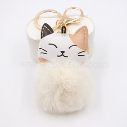 Cute Cat Keychain Plush Pendant for Bags and Wallets, Cat Shape(ST1417436)