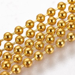 Iron Ball Chains, Soldered, Golden, 2mm(X-CHB002Y-G-1)