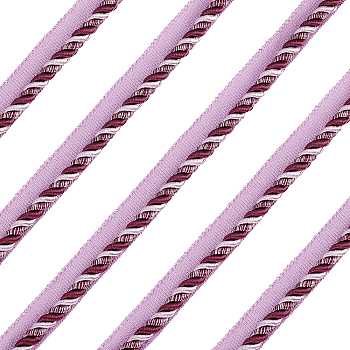 Polyester Ribbon, For Costumes Clothing Robes Edge Strip, Sewing Accessory, Purple, 5/8 inch(16mm), about 12.5m/bundl