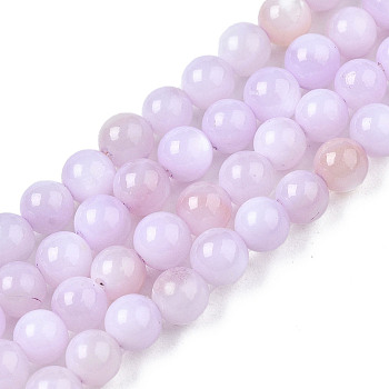 Natural Freshwater Shell Beads Strands, Dyed, Round, Plum, 2.5~3.5mm, Hole: 0.5~0.6mm, about 122~136pcs/strand, 14.57 inch~15.63 inch(37cm~39.7cm)