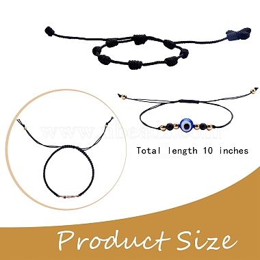 6Pcs 3 Style Adjustable Nylon Threads Braided Bracelets(BJEW-SZ0001-57)-7