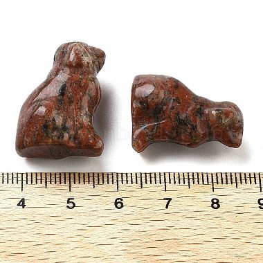 figurines de chien sculptées en jaspe sésame naturel(DJEW-L023-A02)-3