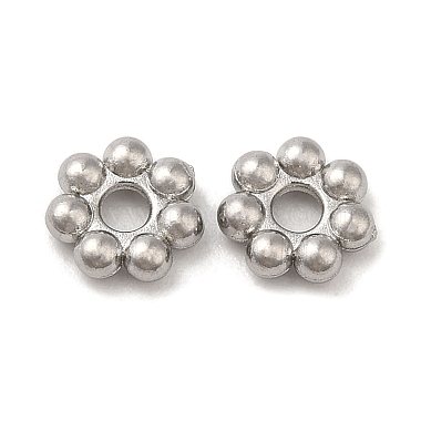 Stainless Steel Color Flower 304 Stainless Steel Spacer Beads