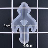 DIY Silicone Molds, Resin Casting Molds, For UV Resin, Epoxy Resin Jewelry Pendants Making, Cross, White, 49x30x5mm(AJEW-F030-06I)
