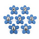 Crystal Rhinestone Flower Stud Earrings with 925 Sterling Silver Pins for Women(MACR-275-035A)-1