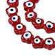 Handmade Evil Eye Lampwork Beads Strands(LAMP-N029-008F)-2