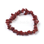 Natural Red Jasper Beads Stretch Bracelets, with Korean Elastic Crystal Thread, 2 inch~2-1/8 inch(5.2~5.3cm)(BJEW-JB04152-05)