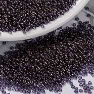 MIYUKI Round Rocailles Beads, Japanese Seed Beads, (RR1884) Violet Gold Luster, 15/0, 1.5mm, Hole: 0.7mm, about 5555pcs/bottle, 10g/bottle(SEED-JP0010-RR1884)