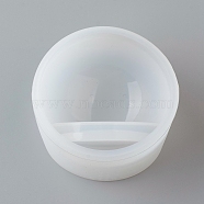 DIY Pen Container Storage Silicone Molds, Resin Casting Molds, For UV Resin, Epoxy Resin Jewelry Making, Rondelle, White, 75x36.5mm, Inner Size: about 64mm(AJEW-D046-12)