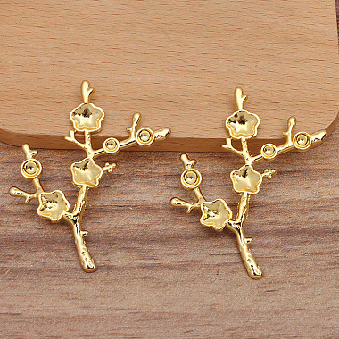 Golden Branch Alloy Cabochon Settings
