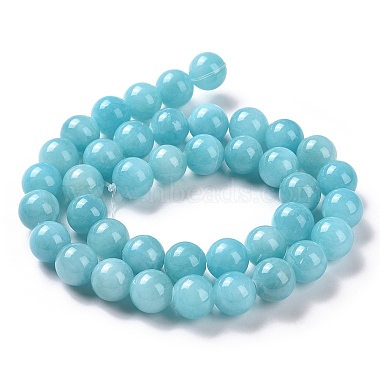 Natural Mashan Jade Round Beads Strands(X-G-D263-6mm-XS28)-4