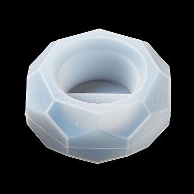 Faceted Hexagon DIY Silicone Candle Cup Molds(DIY-P078-05)-4