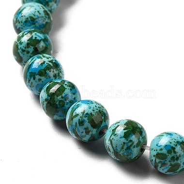 Synthetic Turquoise Dyed Beads Strands(G-E594-24H)-3