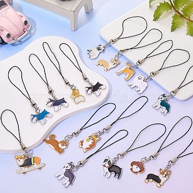Alloy Enamel Mobile Strap(HJEW-SW00023-02)-3