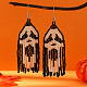 Halloween Style Skull Ghost Glass Bead Handmade Earrings for Women(KT4752)-1