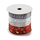 10M  5 Colors Hot Stamping Christmas Polyester Ribbons Set(OCOR-Q026-02)-1