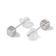 Boucles d'oreilles à tige en argent sterling plaqué rhodium anti-ternissement 999 pour femmes(EJEW-S215-09P)-3