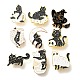 9Pcs 9 Style Cat Enamel Pins(JEWB-SZ0001-33)-1