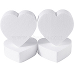 Foam Heart Shaped Cake Model, White, 150x150x50mm(FIND-WH20004-13B)