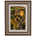 1Pc Resin Photo Frame Stand, Rectangle, Goldenrod, 208x157x21mm(DJEW-SP0001-55A-01)