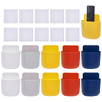 10Sets 5 Colors Plastic Wall-mounted Remote Control Storage Box, Rectangle, Mixed Color, 113.5x90x32mm, 2sets/color(KY-GO0001-13B)