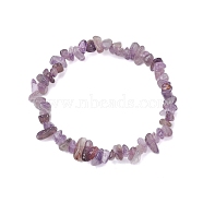 Natural Amethyst Beads Kids Bracelets, Stretch Bracelets, Inner Diameter: 1-3/4~2-1/8 inch(4.5~5.3cm)(BJEW-JB10611-03)