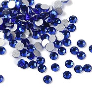 Glass Flat Back Rhinestone, Grade A, Back Plated, Faceted, Half Round, Cobalt, SS6, 1.9~2mm, 1440pcs/bag(RGLA-C002-SS6-369)