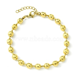 Ion Plating(IP) 304 Stainless Steel Oval Link Chain Bracelets for Women, Golden, 7-1/4 inch(18.5cm)(BJEW-C066-04G)