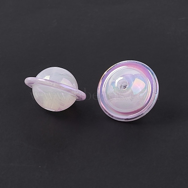 UV Plating Rainbow Iridescent Acrylic Beads(X-PACR-M003-11)-4