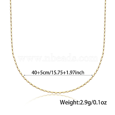 925 Sterling Silver Chain Necklace(HY1372-2)-2