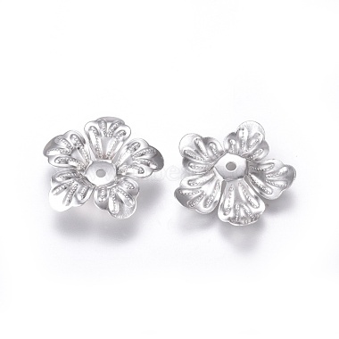 Tarnish Resistant 5-Petal 316 Surgical Stainless Steel Bead Caps(X-STAS-G196-04P)-2