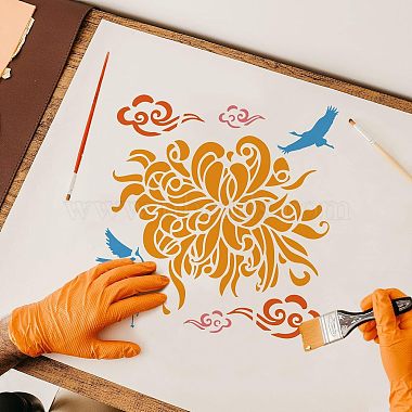 Plastic Reusable Drawing Painting Stencils Templates(DIY-WH0172-547)-5