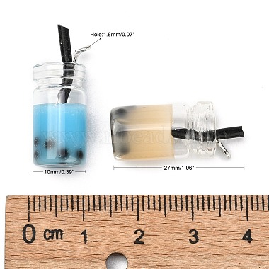 Glass Bottle Pendants(X-CRES-N017-03-M)-7