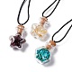 Star Wish Bottle Pendant Necklaces Set for Girl Women(NJEW-FS0001-06)-1