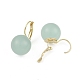 Brass with Resin Round Hoop Earrings(EJEW-Q391-09G-02)-3