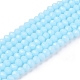 Opaque Solid Color Imitation Jade Glass Beads Strands(EGLA-A044-P1mm-D06)-1