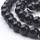 Synthetic Black Stone Beads Strands(GSR4mmC044)-2