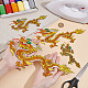 Nbeads 4Pcs 4 Styles Dragon Embroidery Iron on/Sew on Patches(DIY-NB0010-88)-3