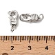 Rhodium Plated 925 Sterling Silver Lobster Claw Clasps(STER-D006-23P)-3