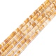 Chapelets de perles jaunes en aventurine naturelle(X-G-F631-A47)-1