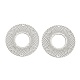 201 Stainless Steel Laser Cut Connector Charms(STAS-Z116-08P)-1