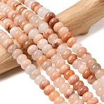 Natural Pink Aventurine Beads Strands, Rondelle, 8.5x5.5mm, Hole: 1mm, about 73pcs/strand, 15.35''(39cm)(G-A280-A32-02)