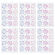 PVC Waterproof Self-Adhesive Decorative Stickers, Round Dot Decals for Home Decoration, Medium Orchid, 30.1x20.1x0.03cm, Sticker: 62mm(DIY-WH0349-212B)