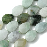 Natural Myanmar Jadeite Beads Strands, Faceted, Teardrop, 14~14.5x10~10.5x5~5.5mm, Hole: 0.8mm, about 28pcs/strand, 15.87''(40.3cm)(G-A092-B01-02)