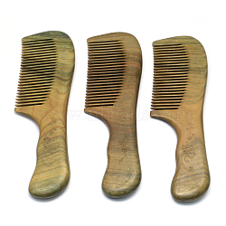 Verawood Wooden Combs with Handle, Olive, 177x51x11mm(OHAR-R268-13)