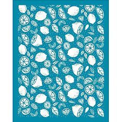 Silk Screen Printing Stencil, for Painting on Wood, DIY Decoration T-Shirt Fabric, Lemon Pattern, 100x127mm(DIY-WH0341-123)