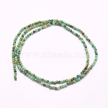 Natural African Turquoise(Jasper) Beads Strands(G-F509-29-3mm)-2